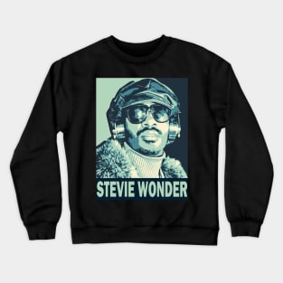 Stevie Wonder || Pop Art Poster 70s Crewneck Sweatshirt